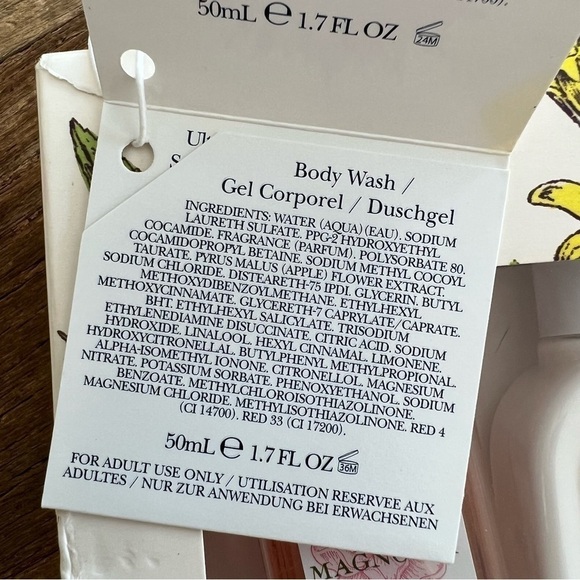 Crabtree and Evelyn Pear and Pink Magnolia Travel Size Gift Set New in Box - Picture 8 of 14